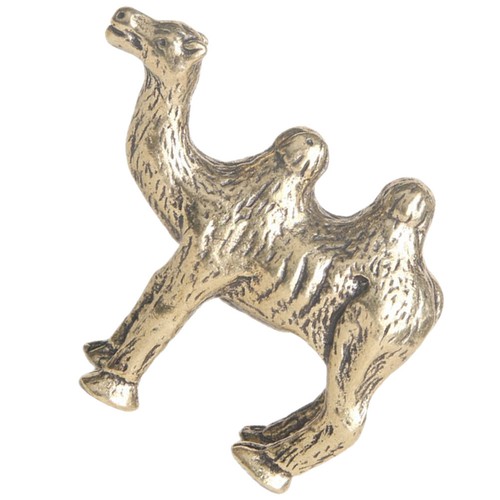 Small brass camel figurine - small,
