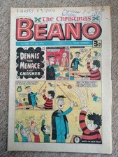 THE 1974 CHRISTMAS BEANO COMIC  NO. 1692 (21 DEC 1974) VERY GOOD CONDITION! 