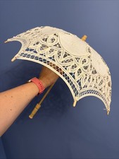 Vintage lace parasol umbrella - lace,