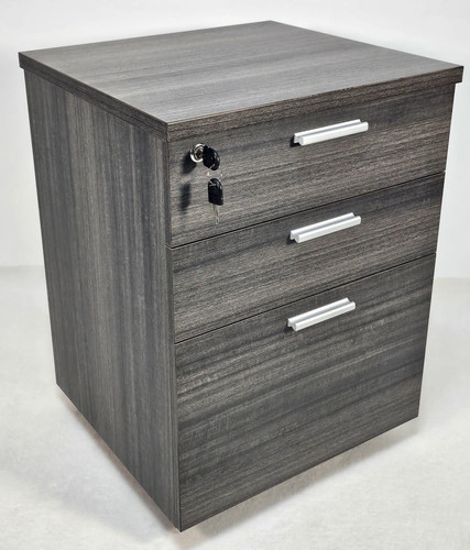 Modern grey oak three - grey, drawer