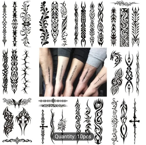 Tribal temporary tattoos - tribal,