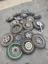 JOB LOT OF WHEELS TYRES KAWASAKI KX 60 LEM HUSKY BOY PIT BIKE OFF ROAD TYRES...