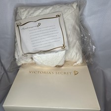 RARE VINTAGE Victorias Secret Sweet Dreams Pillow White Hearts New In Box