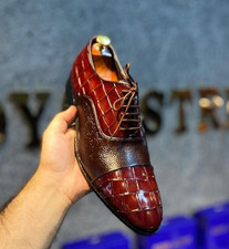 HANDMADE ALLIGATOR OXFORD LACE
