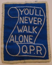 QUEENS PARK RANGERS Vintage 1970s 80s Patch / badge 68mm x 91mm