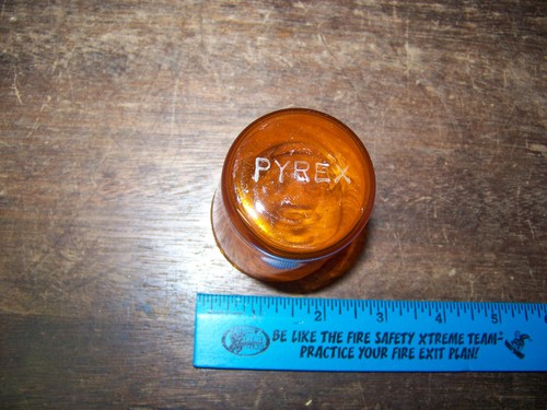 Antique pyrex orange clear lab - pyrex,