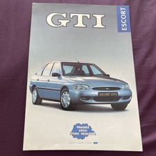 Ford Escort 1600 Gti Brochure December 1995