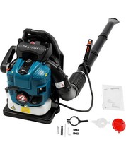 Backpack Petrol Leaf Blower 75.6CC Powerful 4 Stroke Leaf Snow Blower lit DAMAGE