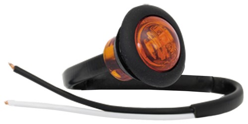 12v 24v amber small round - 12v/24v, 1"