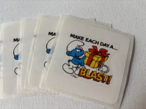 Lot vintage 1983 smurf - vintage,