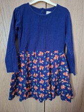 Girls Fox Print Dress 5-6 Years Piccalilly