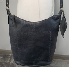 WHITE STUFF Navy Blue Leather