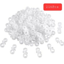 216Pcs Outdoor Gutter Hooks Clips Hanging String Christmas Lights LED