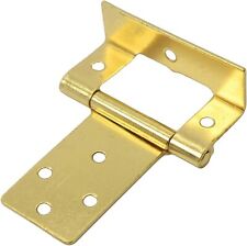 10x BRASS CRANKED FLUSH HINGES