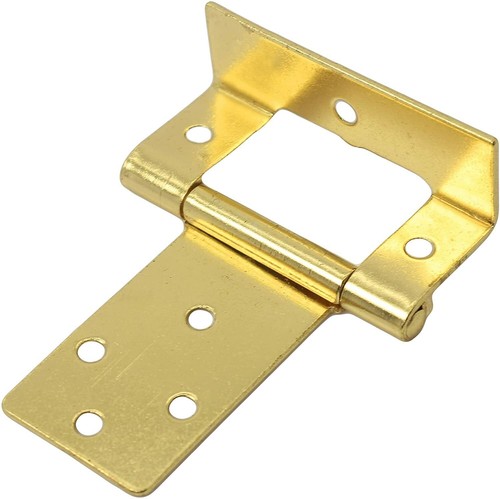 10x brass cranked flush - 10x, hinges
