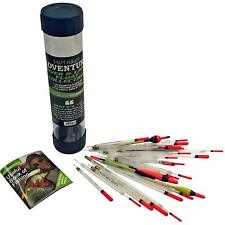 25 Assorted Fishing Floats in Tube Carp, River Lake For Float Rod Fladen.