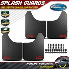 4x Black Universal Splash