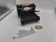 Sizzix Big Shot Die Cutting & Embossing Rolling Machine Black Floral Pattern