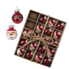 Set of Twenty Santa Glass
