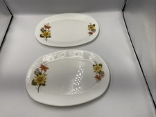 2 Vintage Pyrex JAJ Autumn