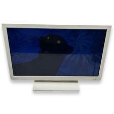 Toshiba 24 Inch White HD LCD TV 24D1434DB Built-in DVD Player No Remote