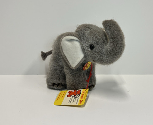 Vtg steiff jumbo gray - -,
