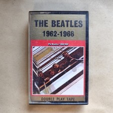 The Beatles 1962 1966 Red Album Cassette Tape EMI 1968 Vintage Paper Labels