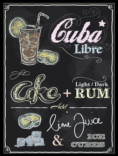 Cuba libre retro vintage - cuba,