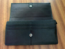 Marks & Spencer Women's Black Leather Purse Wallet RRP £25 Good Used