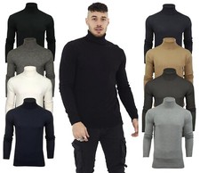 Mens Turtle Roll Neck Jumper