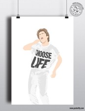 GEORGE MICHAEL Choose Life Poster Posteritty Minimal Wall Art Print Wham Wake go