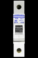 DORMAN SMITH 32 AMP TYPE 2 M9 MCB CIRCUIT BREAKER AS322
