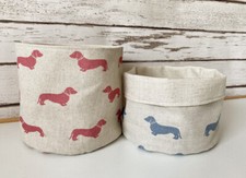 Handmade Fabric Storage Tub