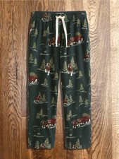 Abercrombie & Fitch Men's Budweiser Graphic Flannel Sleep Pant (M) Deep Green
