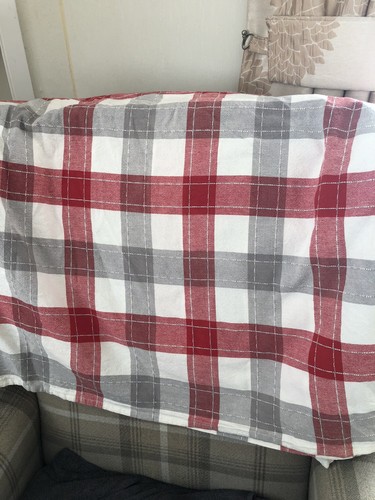 Tablecloth red cream - tablecloth, red/cream/grey