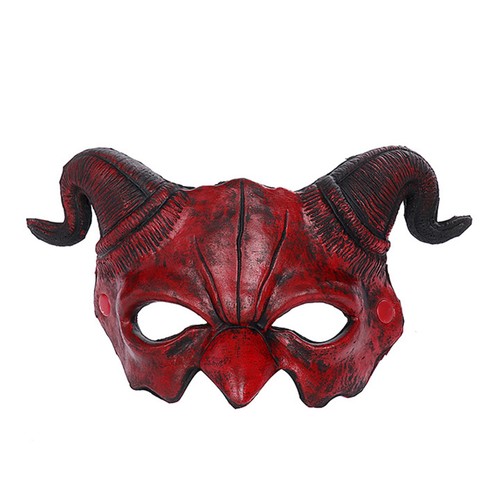 Halloween ram horn devil mask - ram,