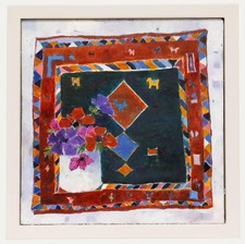 1994 Oil - Anemones with