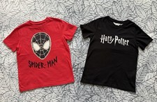 Boys 8-9 Yrs Halloween Harry Potter SpiderMan Outfit Fancy Dress T-Shirt Bundle 