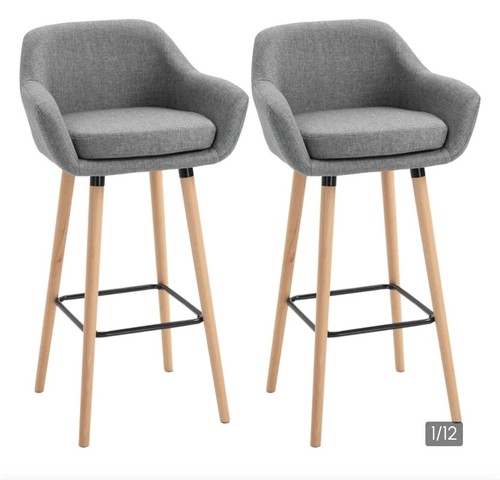 Homcom set bar stools - 2,