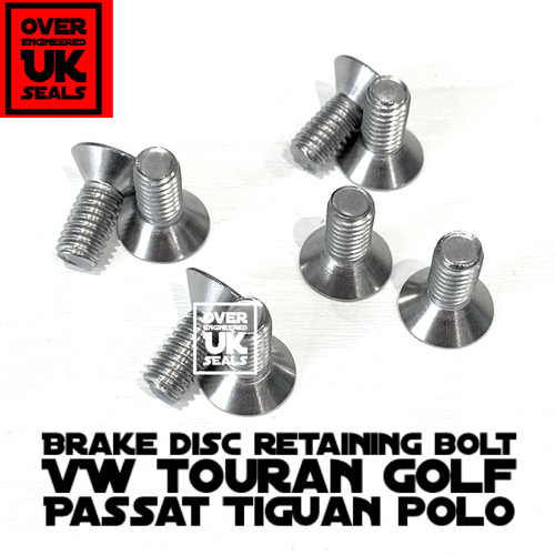 Brake disc retaining bolt