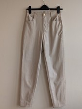 Zara cream faux leather pants