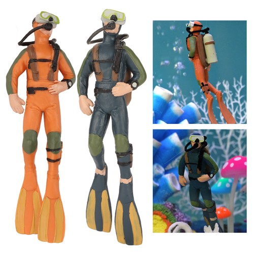 Fish tank diver ornament - ˘,
