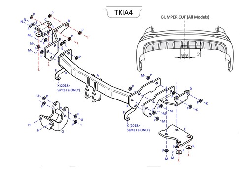 Towtrust fixed flange - fixed,