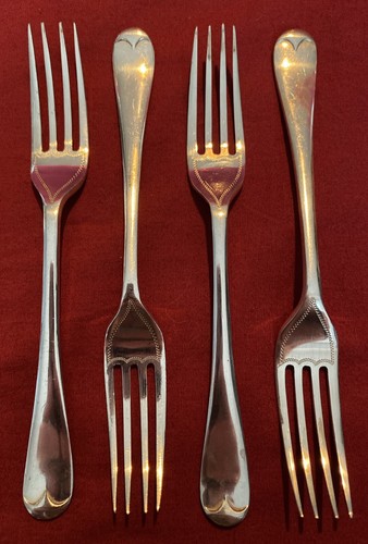 Set antique silver - of, plated