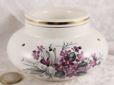 Devon Violets pattern pomander bowl with stopper 2.5" tall home fragrances