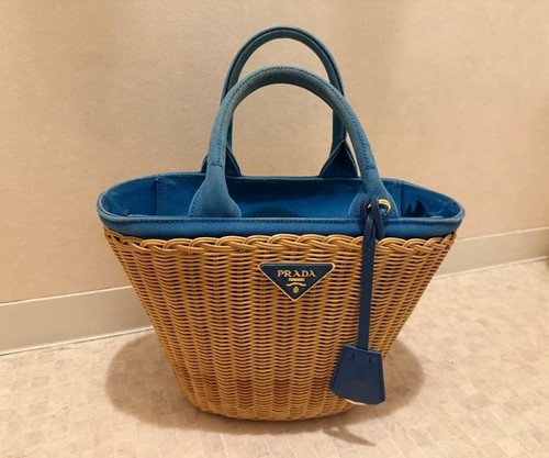 Prada midollino wicker canvas - prada,