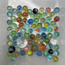 Vintage Assorted Glass Marbles