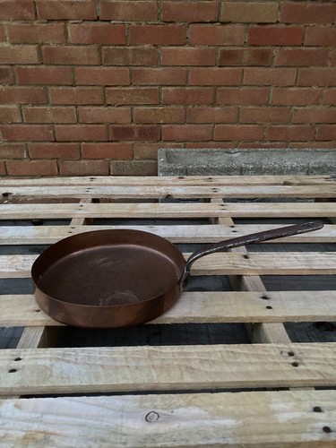 Vintage copper skillet - vintage,