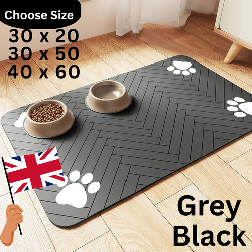 Pet feeding mat - mat, absorbent