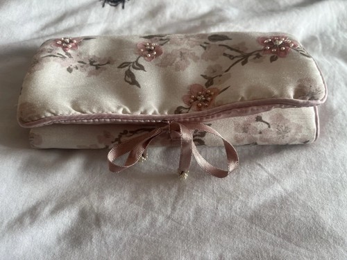 Floral satin jewellery travel - jewellery,